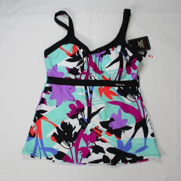 ZEROXPOSUR Swimsuit Top  NWT  Size 10 - Picture 1 of 5